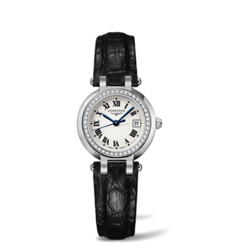 Longines PrimaLuna Quartz 26.5 Stainless Steel / Diamond / Silver - Roman
