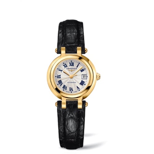 Longines PrimaLuna Automatic 26.5 Yellow Gold Leather