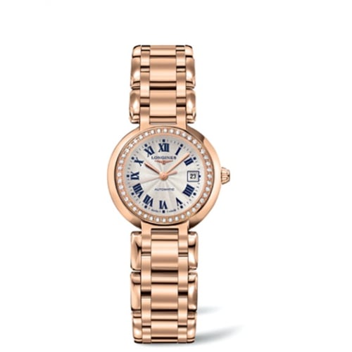 Longines PrimaLuna Automatic 26.5 Pink Gold Diamond