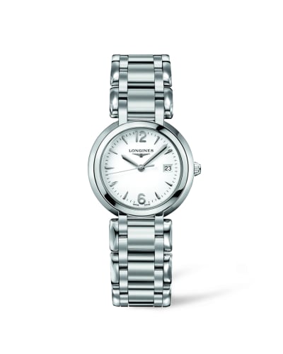 Longines PrimaLuna Quartz 30 Stainless Steel / White / Bracelet
