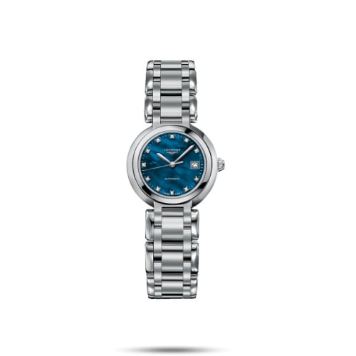 Longines PrimaLuna Automatic 26.5 Stainless Steel / Blue MOP / Bracelet
