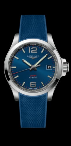 Longines Conquest V.H.P. 41 Stainless Steel / Blue / Rubber