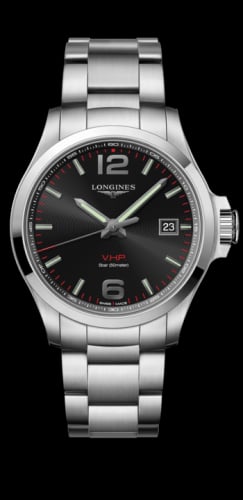 Longines Conquest V.H.P. 43 Stainless Steel / Black / Bracelet