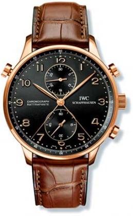 IWC Schaffhausen Portuguese Chrono-Rattrapante Rose Gold / Black