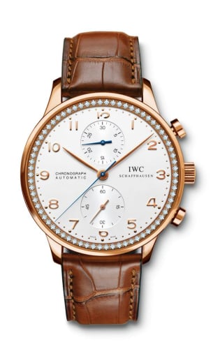 IWC Schaffhausen Portuguese Chrono-Automatic Rose Gold / 80 Diamond