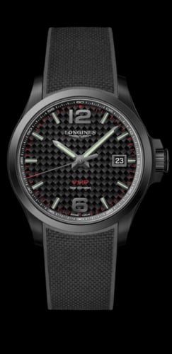 Longines Conquest V.H.P. 43 PVD / Carbon / Rubber