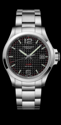 Longines Conquest V.H.P. 43 Stainless Steel / Carbon / Bracelet