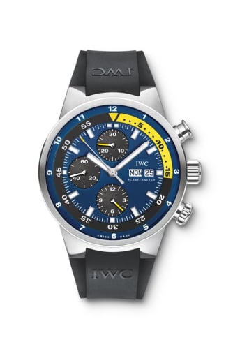 IWC Schaffhausen Aquatimer Chronograph Stainless Steel / Blue / Rubber / Tribute to Calypso