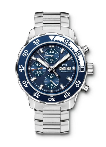 IWC Schaffhausen Aquatimer Chronograph Stainless Steel / Blue / Bracelet