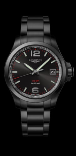 Longines Conquest V.H.P. 41 PVD / Black / Bracelet