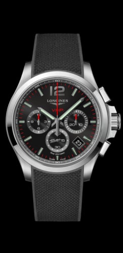 Longines Conquest V.H.P. Chronograph 42 Stainless Steel / Black / Rubber