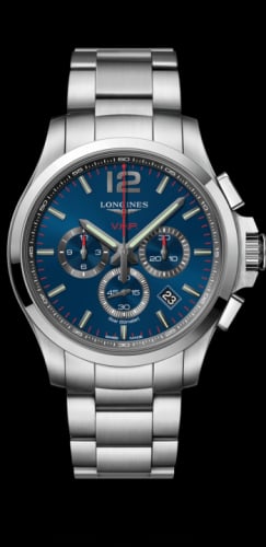 Longines Conquest V.H.P. Chronograph 44 Stainless Steel / Blue / Bracelet