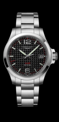 Longines Conquest V.H.P. 41 Stainless Steel / Carbon / Bracelet