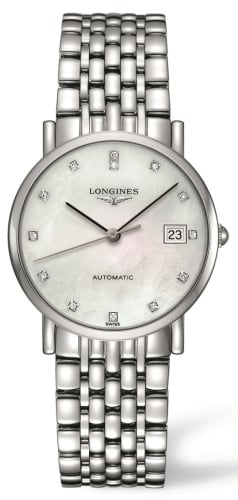 Longines Elegant Collection 34.5 Automatic Stainless Steel / MOP / Bracelet
