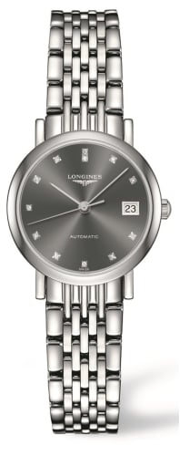 Longines Elegant Collection 25.5 Automatic Stainless Steel / Grey / Bracelet
