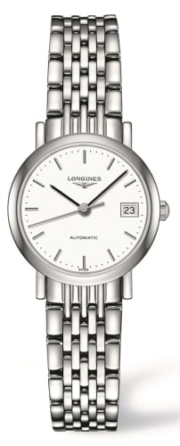 Longines Elegant Collection 25.5 Automatic Stainless Steel / White / Bracelet