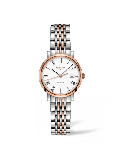 Longines Elegant Collection Automatic 29 Stainless Steel / Pink Gold / White