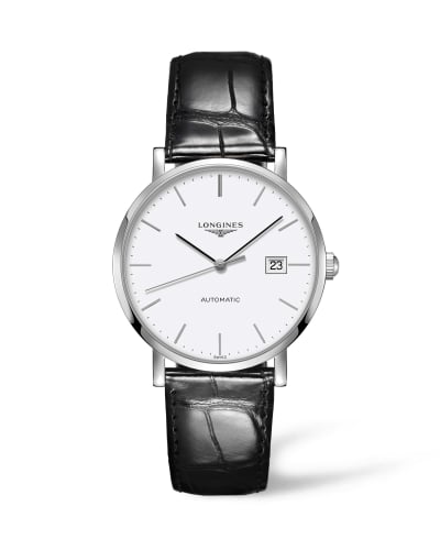 Longines Elegant Collection Automatic 39 Stainless Steel / White / Strap