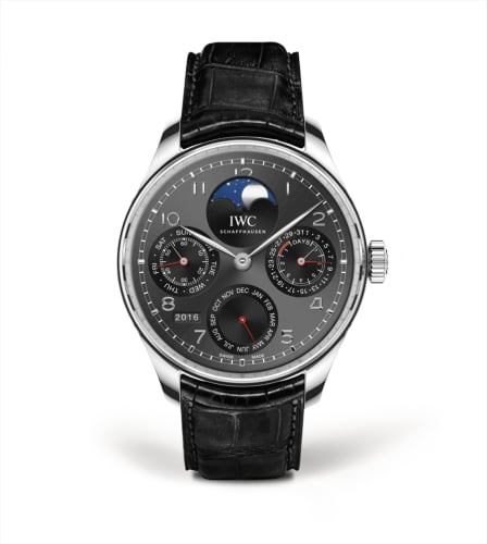 IWC Schaffhausen Portugieser Perpetual Calendar Single Moon Platinum / Dubail
