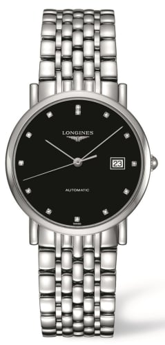 Longines Elegant Collection 34.5 Automatic Stainless Steel / Black / Bracelet