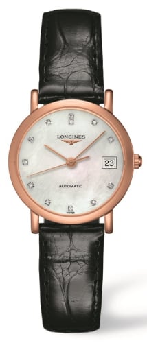 Longines Elegant Collection Automatic 27.2 Pink Gold / MOP