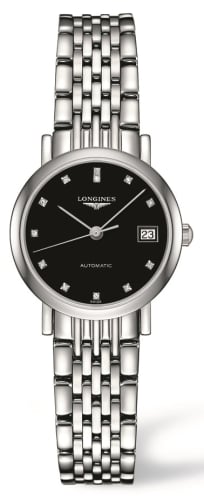 Longines Elegant Collection 25.5 Automatic Stainless Steel / Black / Bracelet