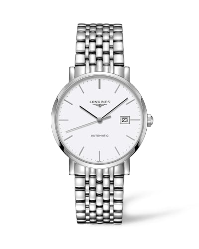 Longines Elegant Collection Automatic 39 Stainless Steel / White / Bracelet