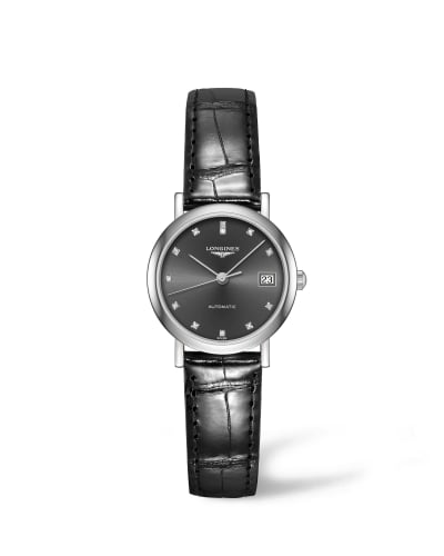 Longines Elegant Collection 25.5 Automatic Stainless Steel / Grey / Strap