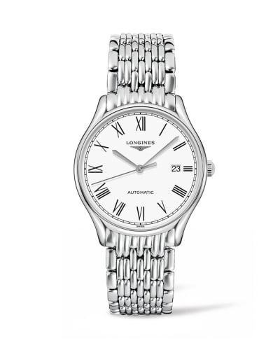 Longines Lyre 38.5 Automatic Stainless Steel / White - Roman / Bracelet