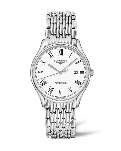 Longines Lyre 40 Automatic Stainless Steel / White - Roman / Bracelet
