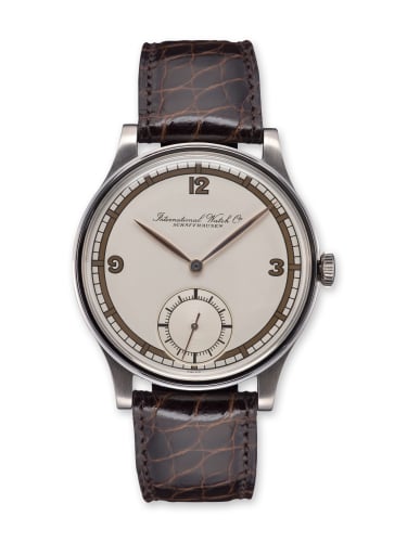 IWC Schaffhausen Portugieser 325 Silver / Art Deco / Feuille