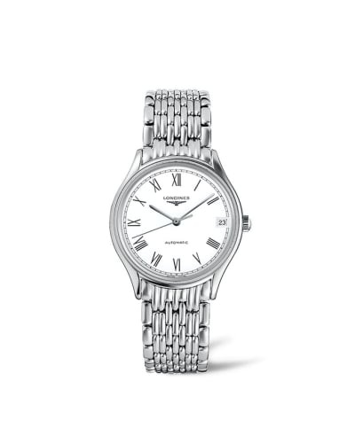 Longines Lyre 30 Automatic Stainless Steel / White - Roman / Bracelet