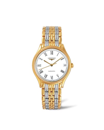 Longines Lyre 30 Automatic PVD Gold / White - Roman / Bracelet