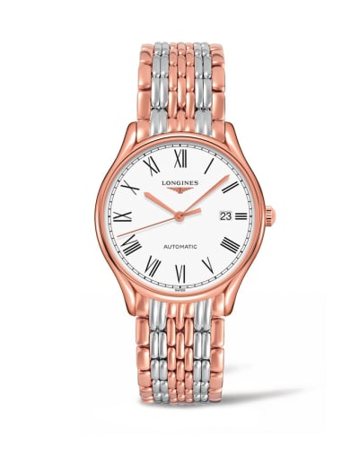 Longines Lyre 38.5 Automatic PVD Red / White - Roman / Bracelet