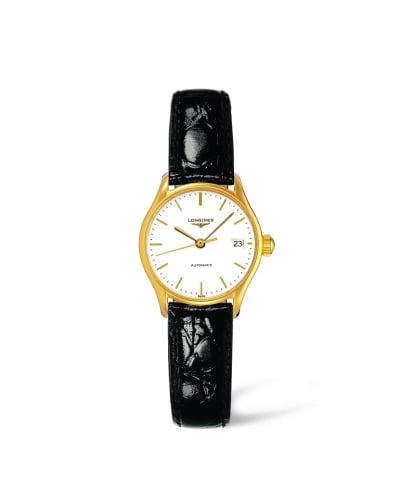 Longines Lyre 25 Automatic PVD Gold / White