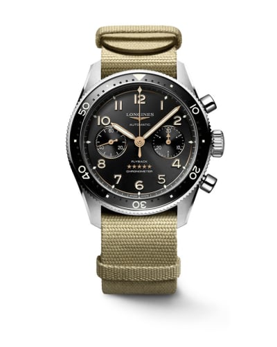 Longines Spirit Flyback 42 Stainless Steel / Black / NATO
