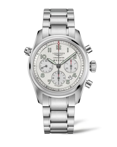 Longines Spirit Chronograph 42 Silver / Bracelet