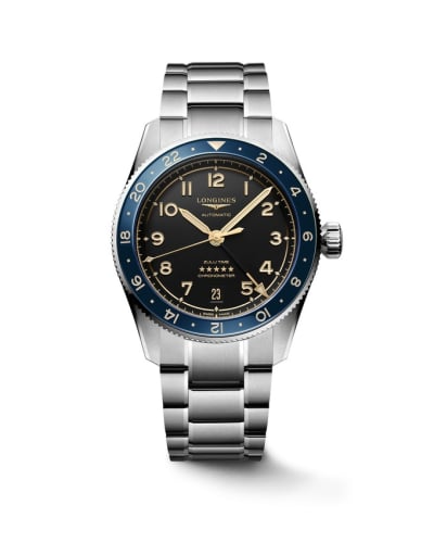 Longines Spirit Zulu Time 39 Stainless Steel / Black - Blue / Bracelet