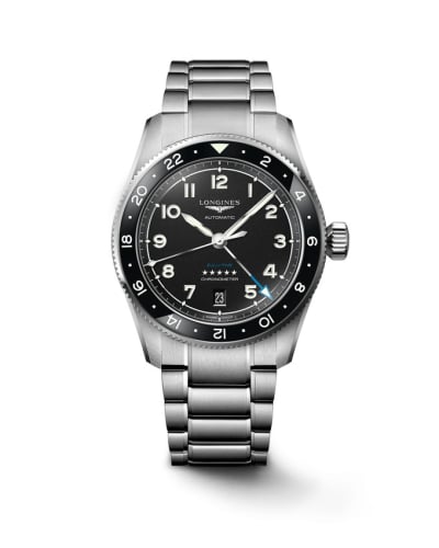 Longines Spirit Zulu Time 39 Stainless Steel / Black / Bracelet