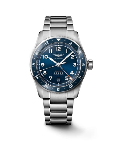 Longines Spirit Zulu Time 39 Stainless Steel / Blue / Bracelet