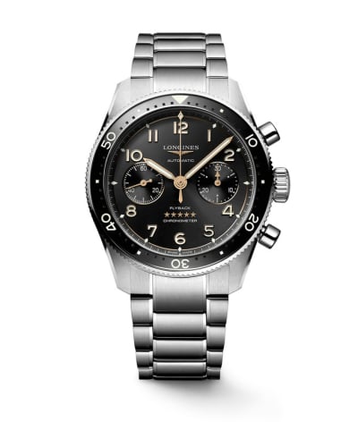 Longines Spirit Flyback 42 Stainless Steel / Black / Bracelet