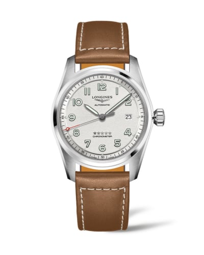 Longines Spirit Automatic 40 Silver / Strap