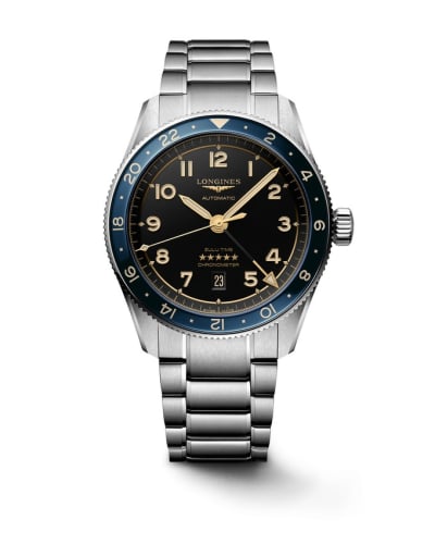 Longines Spirit Zulu Time 42 Stainless Steel / Black - Blue / Bracelet