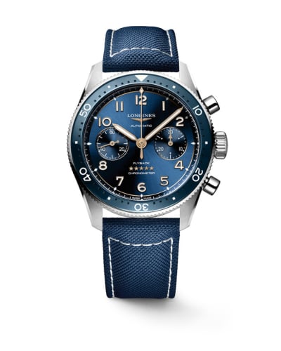 Longines Spirit Flyback 42 Stainless Steel / Blue / Strap