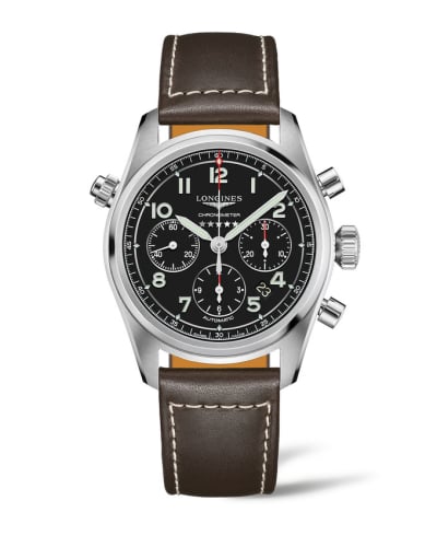 Longines Spirit Chronograph 42 Black / Strap XL