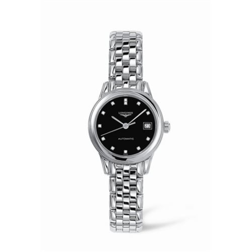 Longines Flagship 26 Automatic Stainless Steel Black Diamond