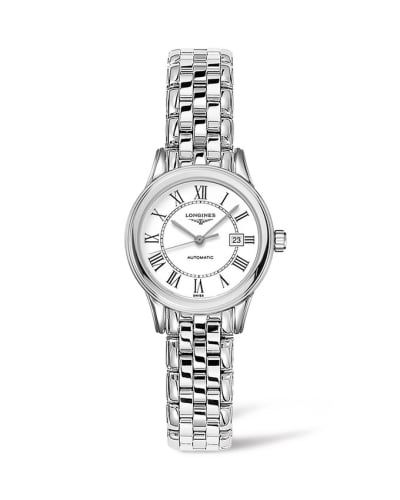 Longines Flagship 30 Stainless Steel / White - Roman / Bracelet