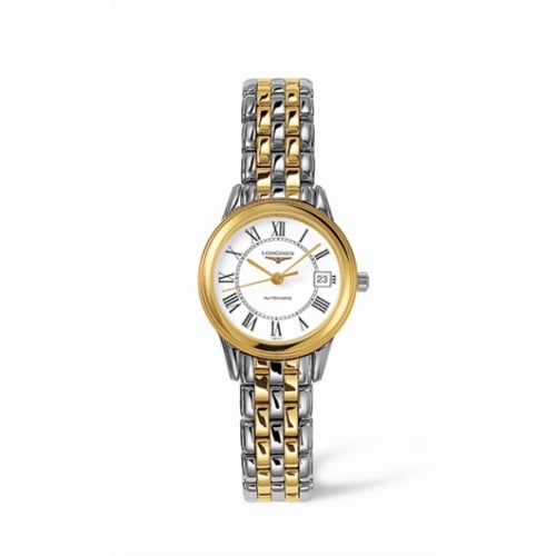 Longines Flagship 26 Automatic Two Tone White Roman