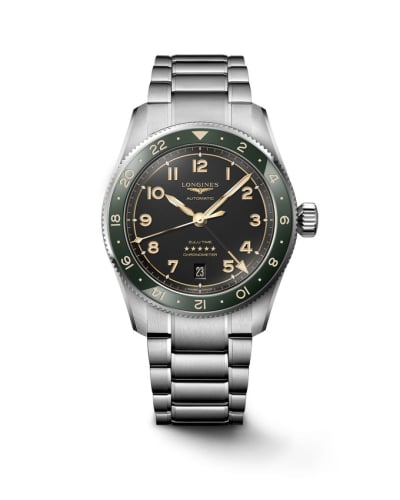Longines Spirit Zulu Time 39 Stainless Steel / Anthracite / Bracelet