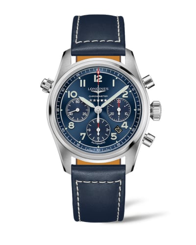 Longines Spirit Chronograph 42 Blue / Strap XL